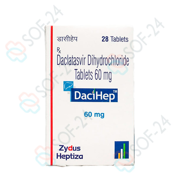 DaciHep Zydus Даклатасвир 28 таблеток DaciHep Zydus Даклатасвир 28 таблеток